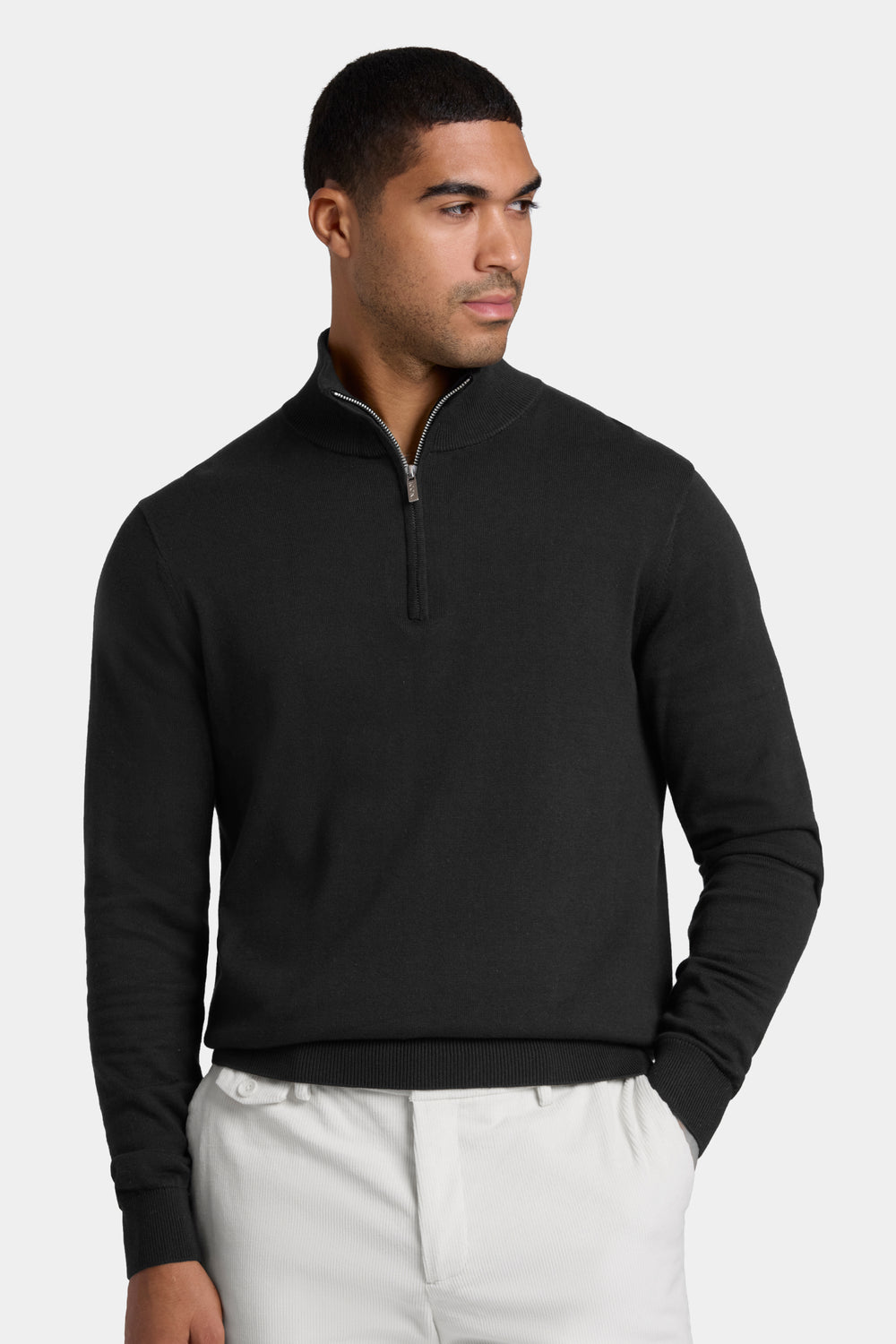 THE SANTONI QUARTER ZIP SWEATER