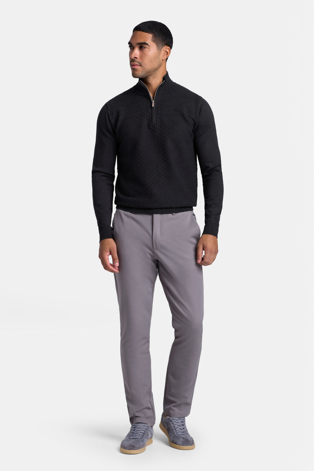 THE MARCELLO QUARTER ZIP SWEATER