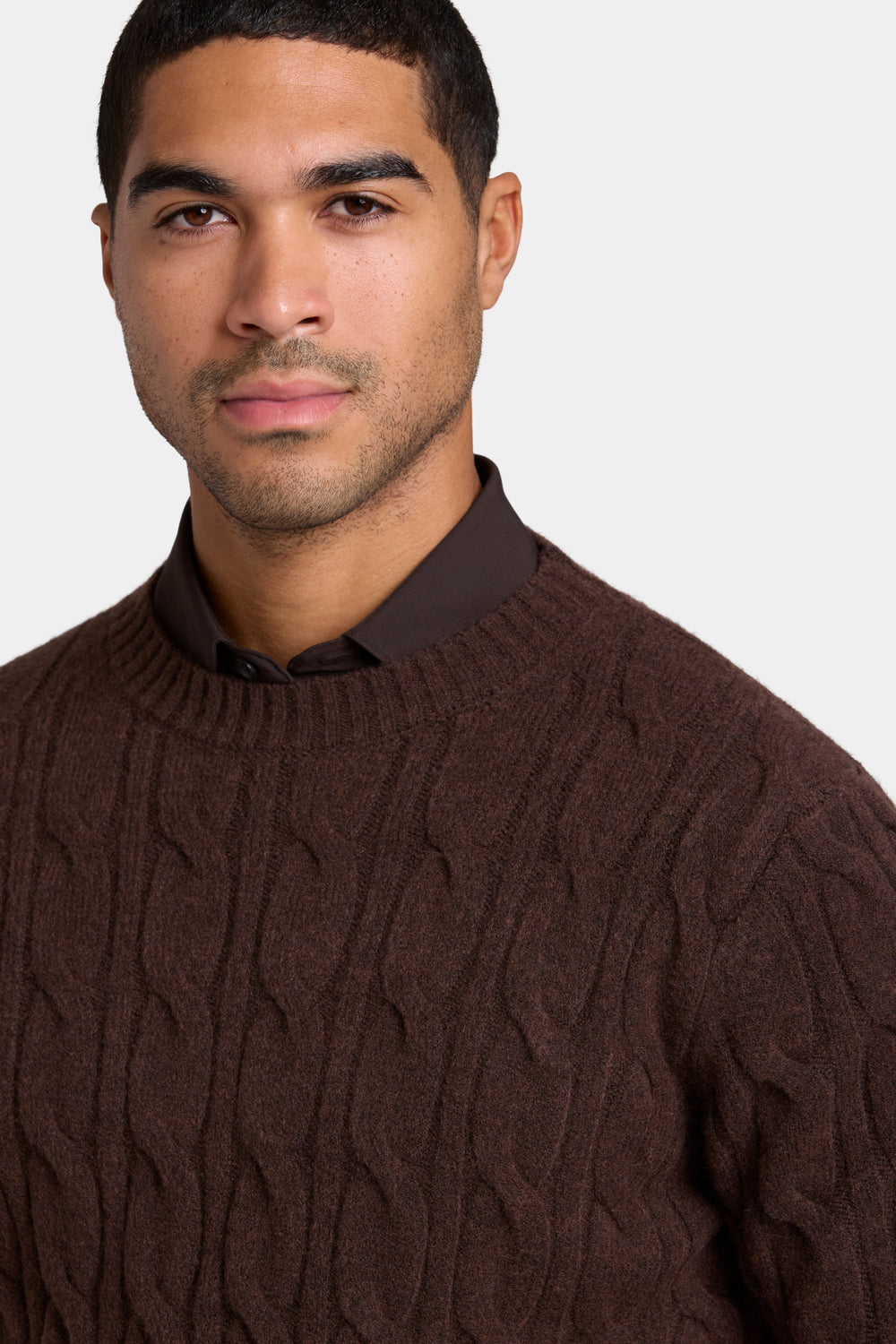 THE CASSARO CABLE CREWNECK SWEATER