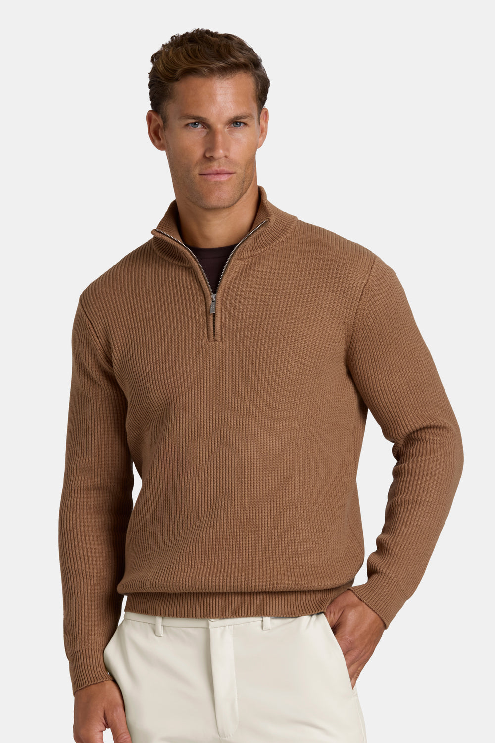 THE DECO QUARTER ZIP SWEATER