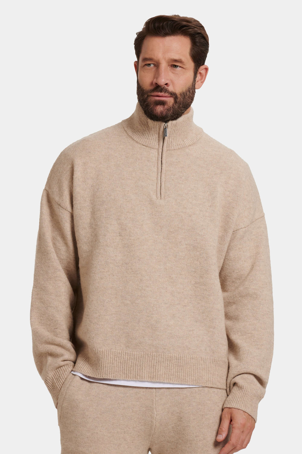 THE SAVONA QUARTER ZIP SWEATER