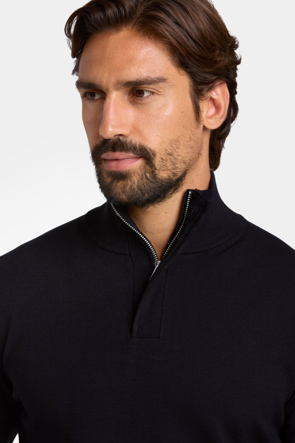 THE FINEZZA QUARTER ZIP SWEATER