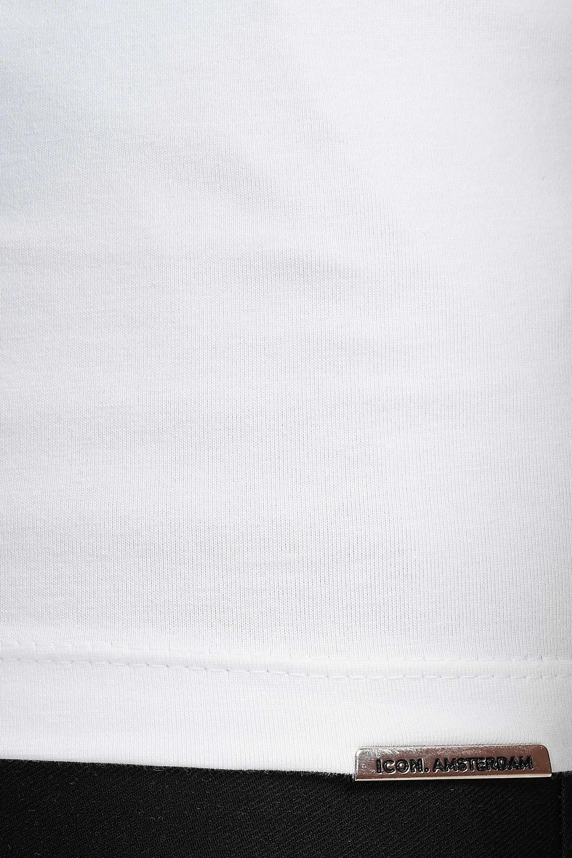 THE MUSCLE BASIC T-SHIRT - WHITE - ICON. AMSTERDAM