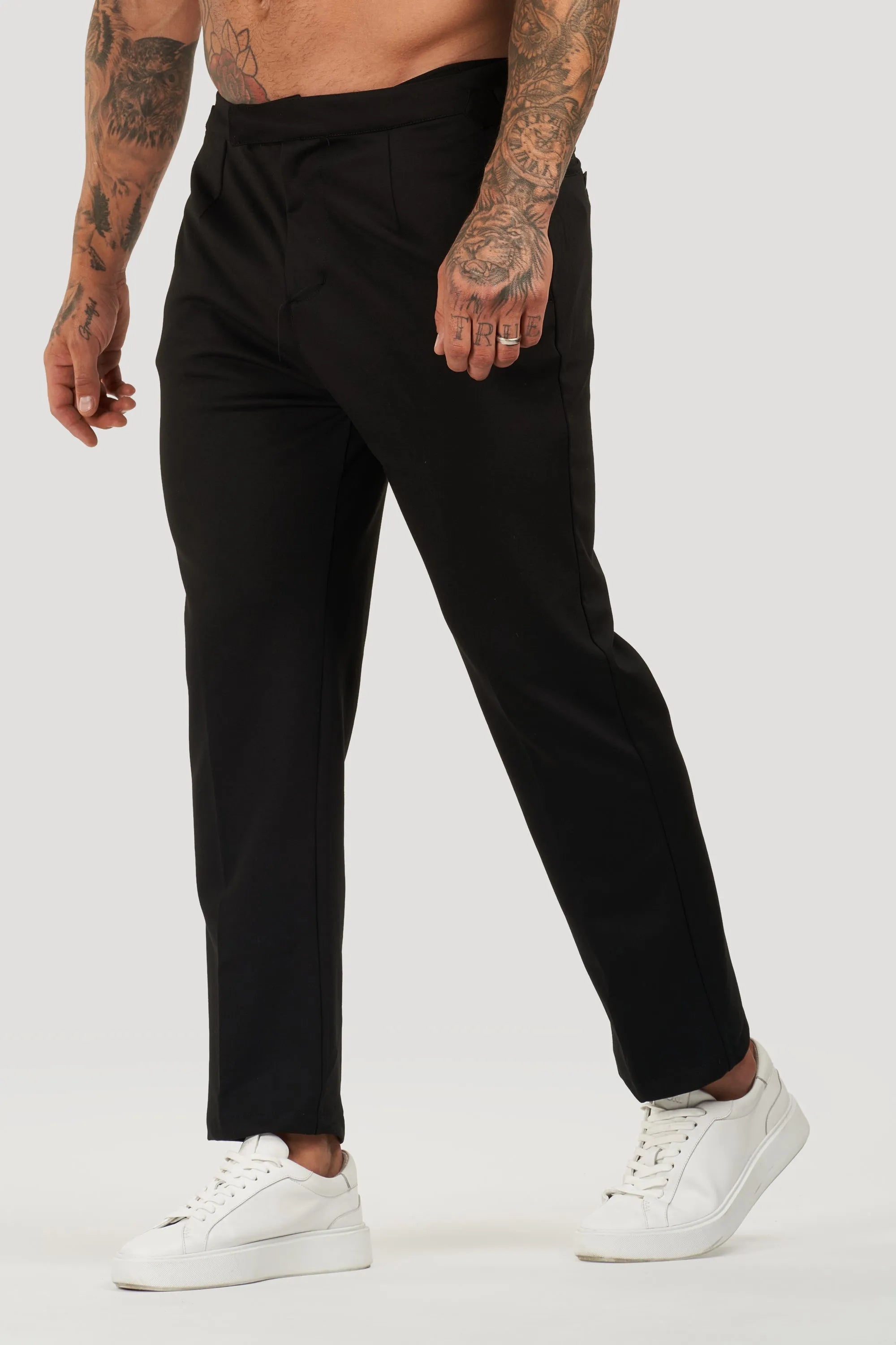 THE ALESSIO TROUSERS - BLACK - ICON. AMSTERDAM