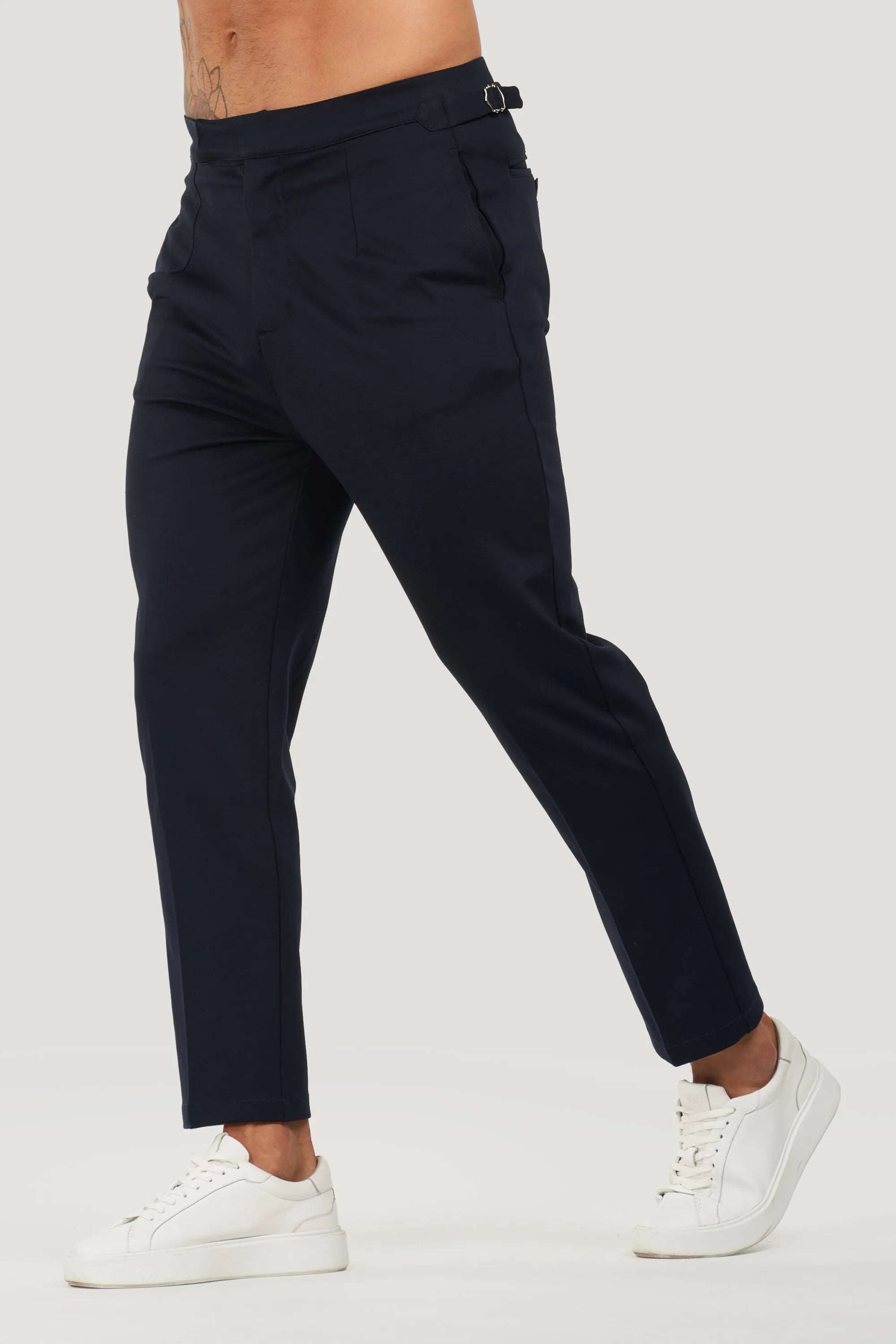 THE ALESSIO TROUSERS - NAVY BLUE - ICON. AMSTERDAM