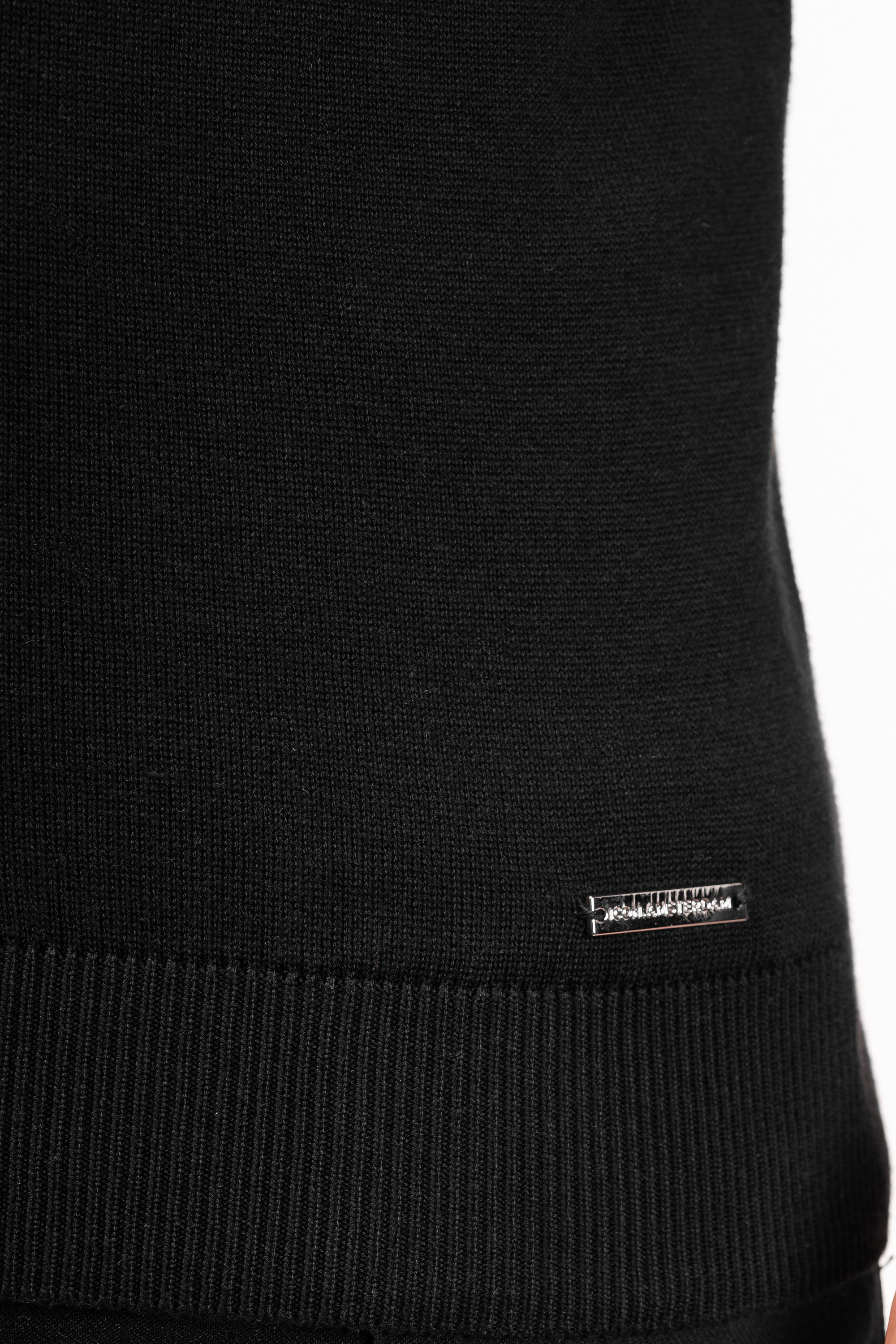 THE SANTONI FULL ZIP SWEATER - BLACK - ICON. AMSTERDAM