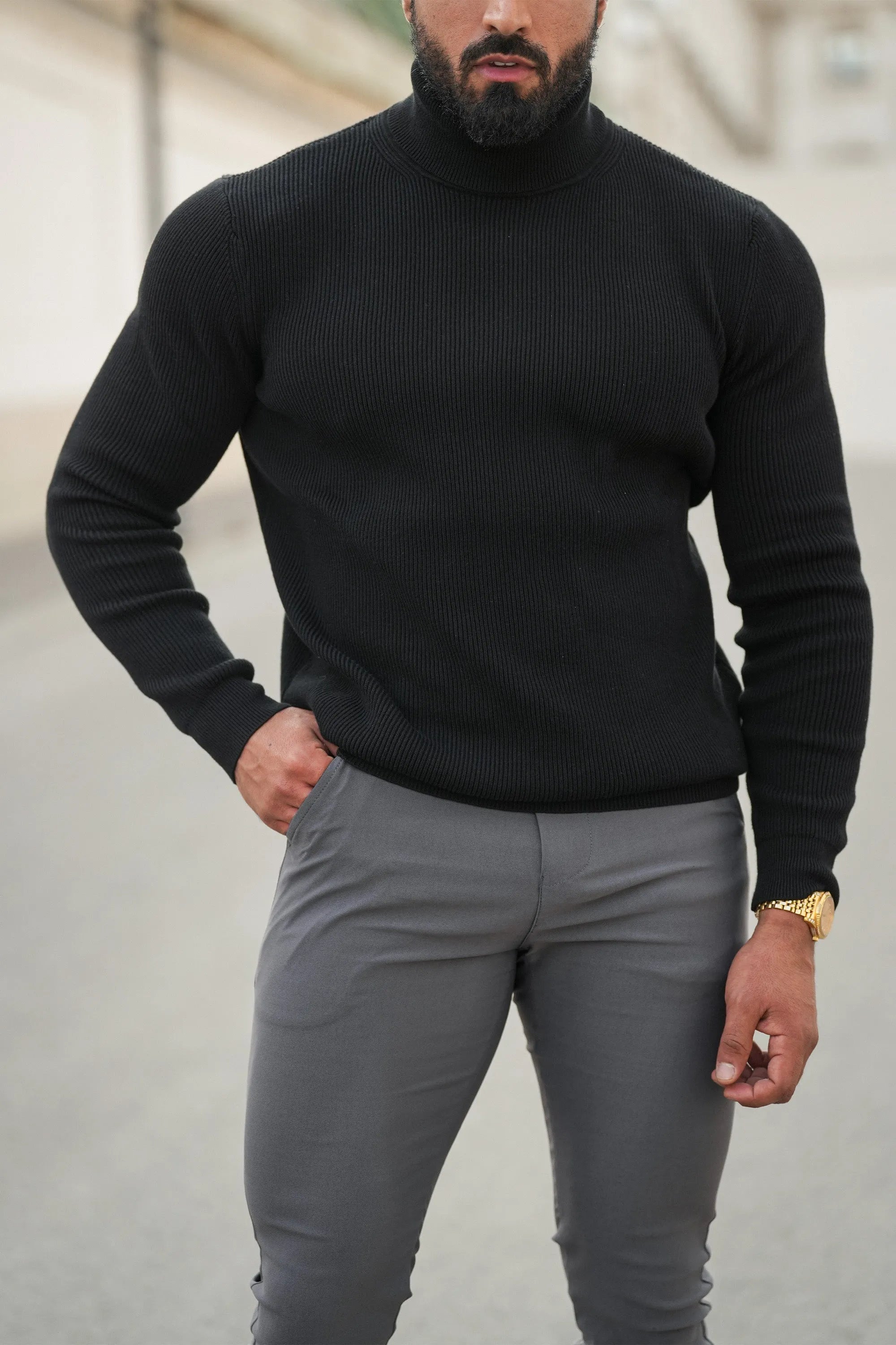 THE RENZO TURTLE NECK SWEATER - ICON. AMSTERDAM