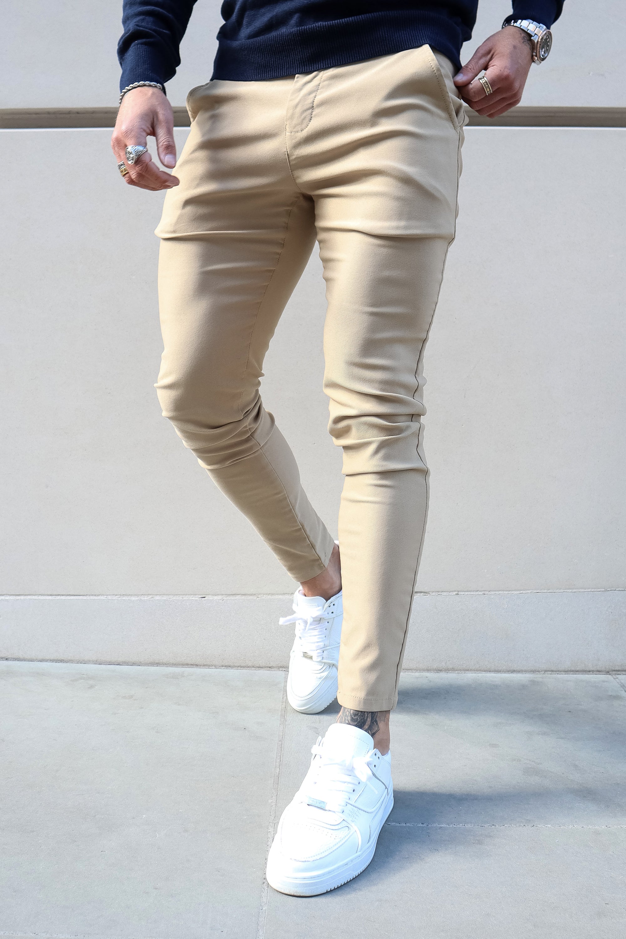 THE AVANI TROUSERS - CREAM - ICON. AMSTERDAM