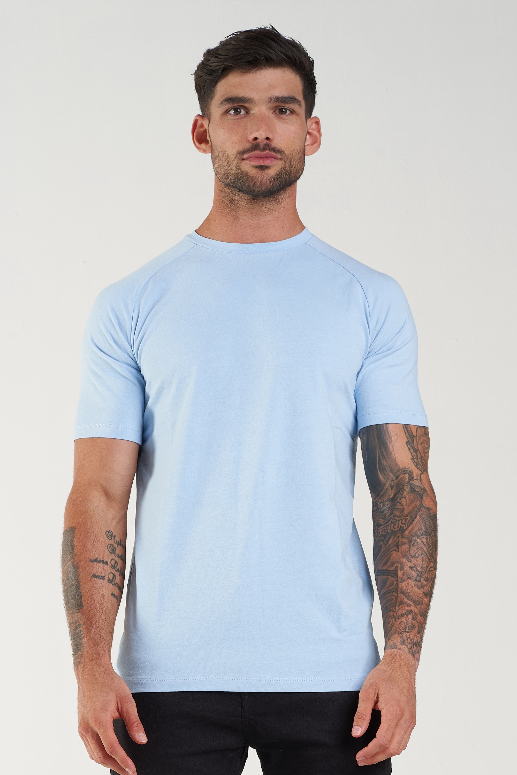 THE MUSCLE BASIC T-SHIRT - LIGHT BLUE - ICON. AMSTERDAM