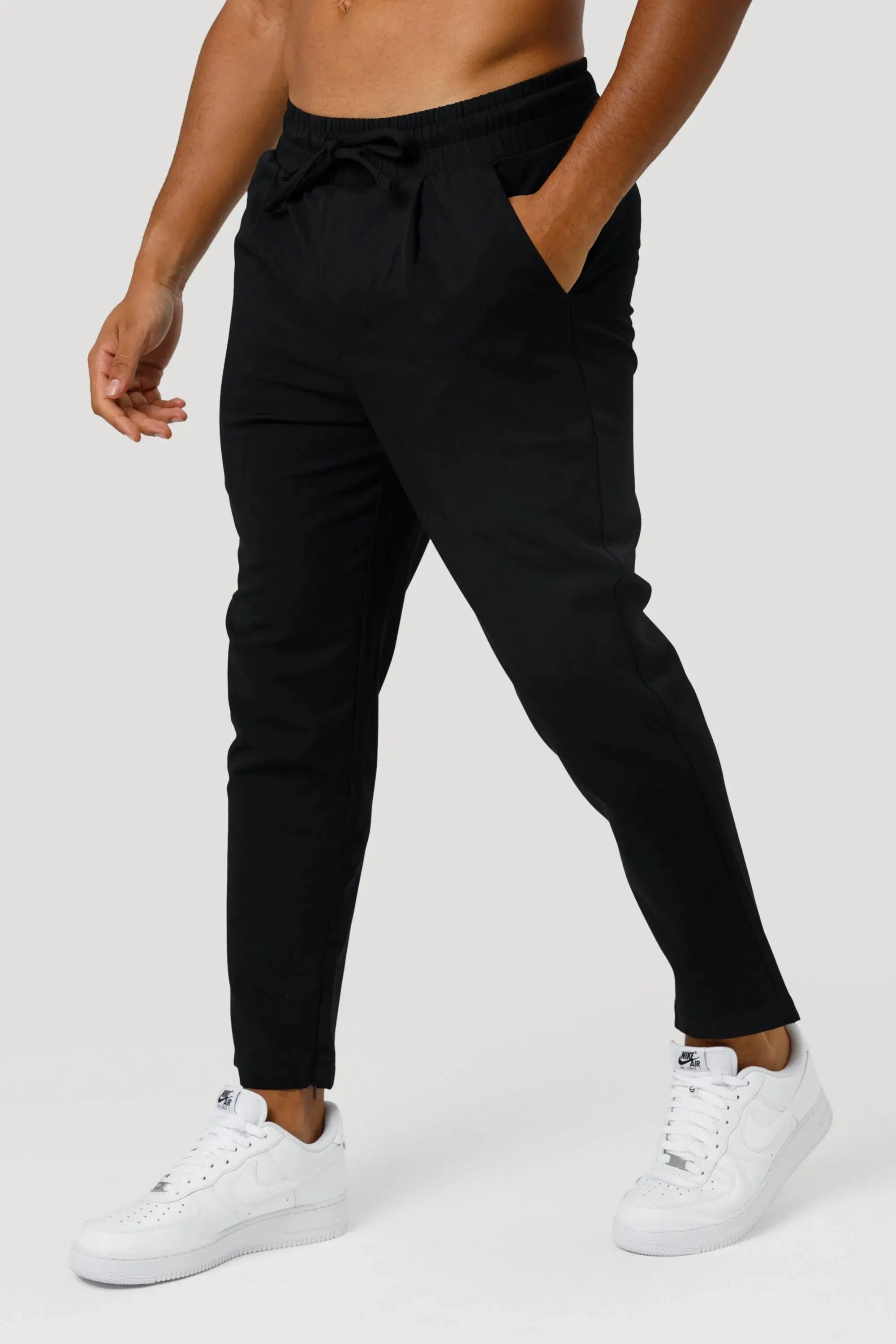 THE ELIO TROUSERS - BLACK - ICON. AMSTERDAM