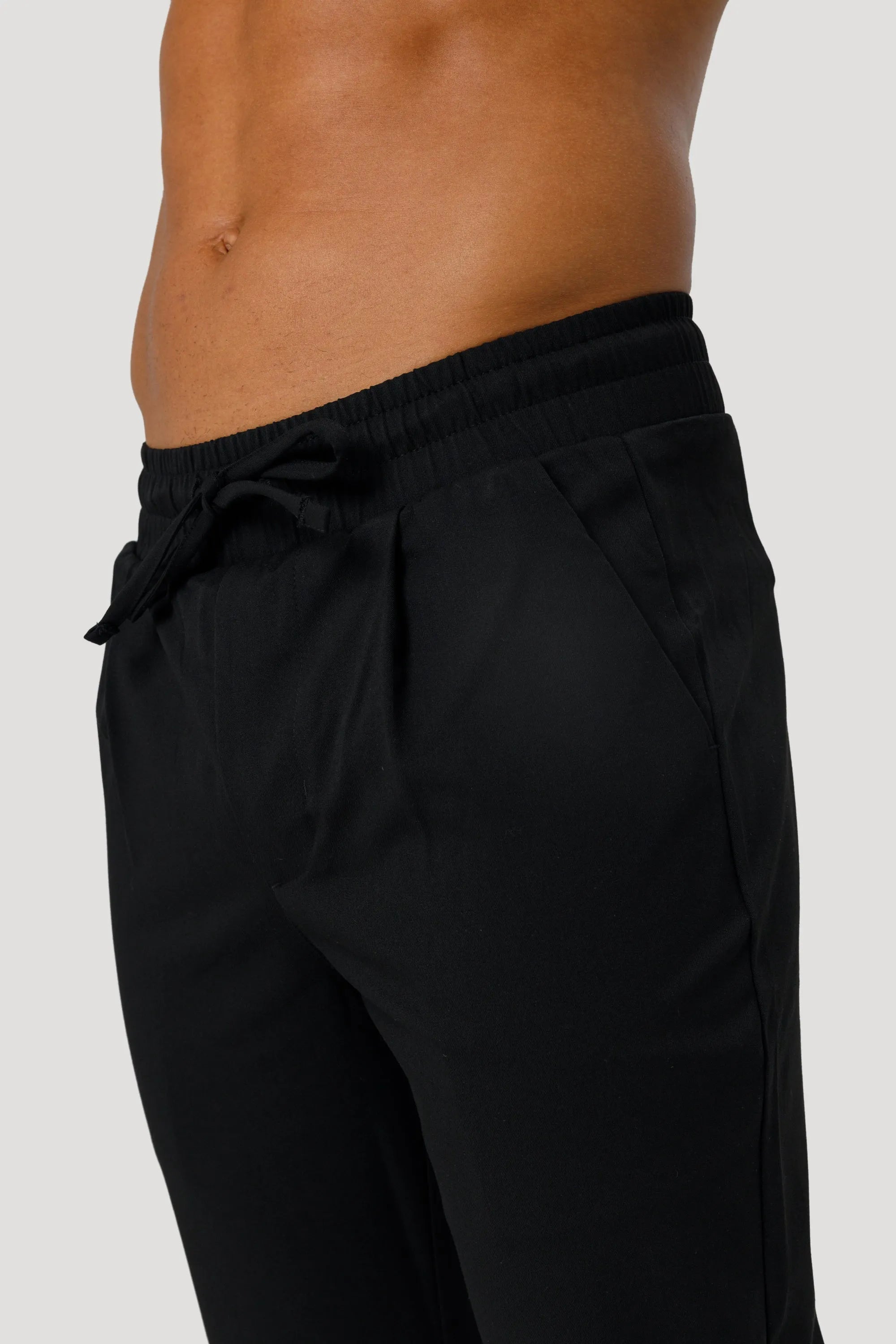 THE ELIO TROUSERS - BLACK - ICON. AMSTERDAM