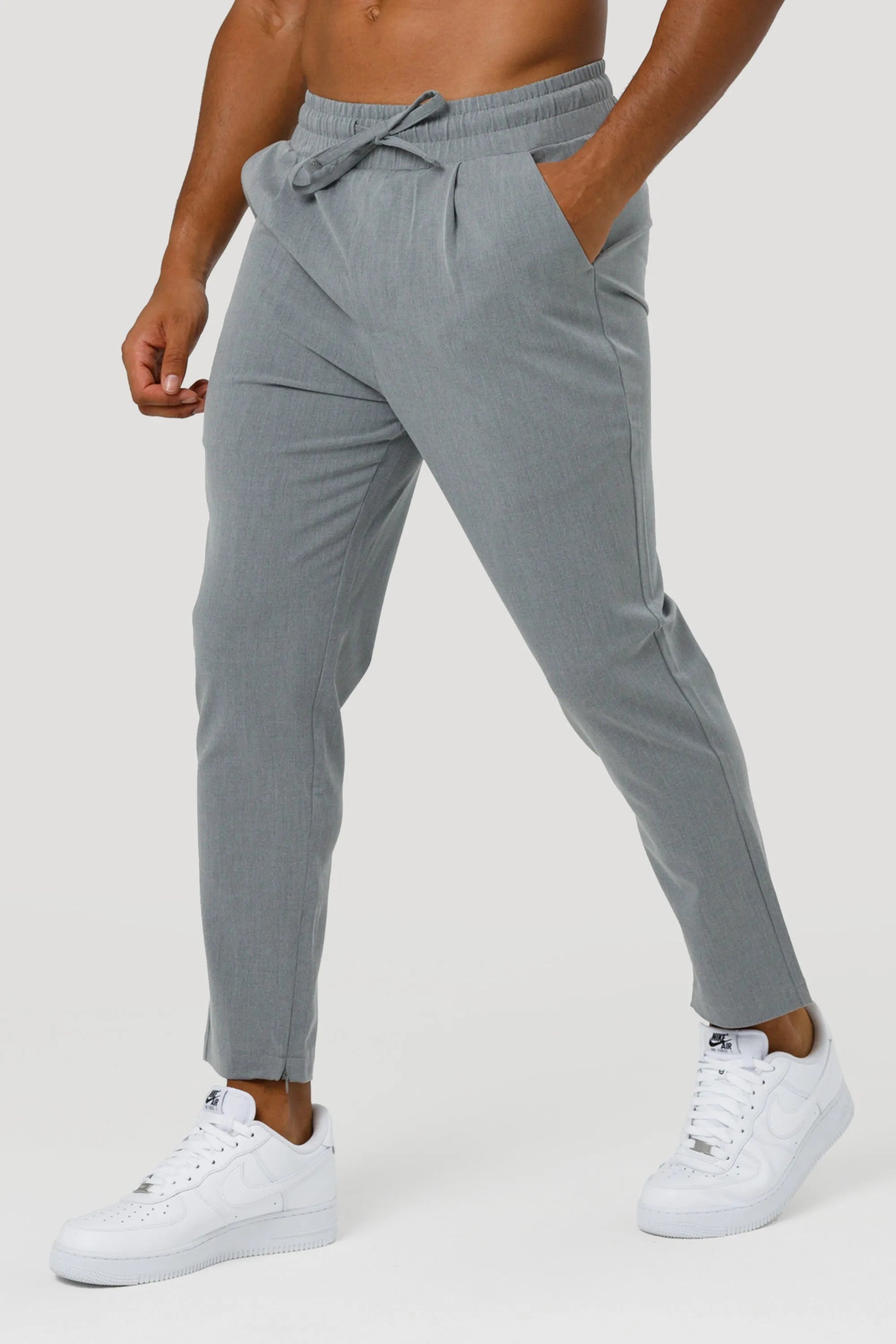 THE ELIO TROUSERS - LIGHT GREY - ICON. AMSTERDAM