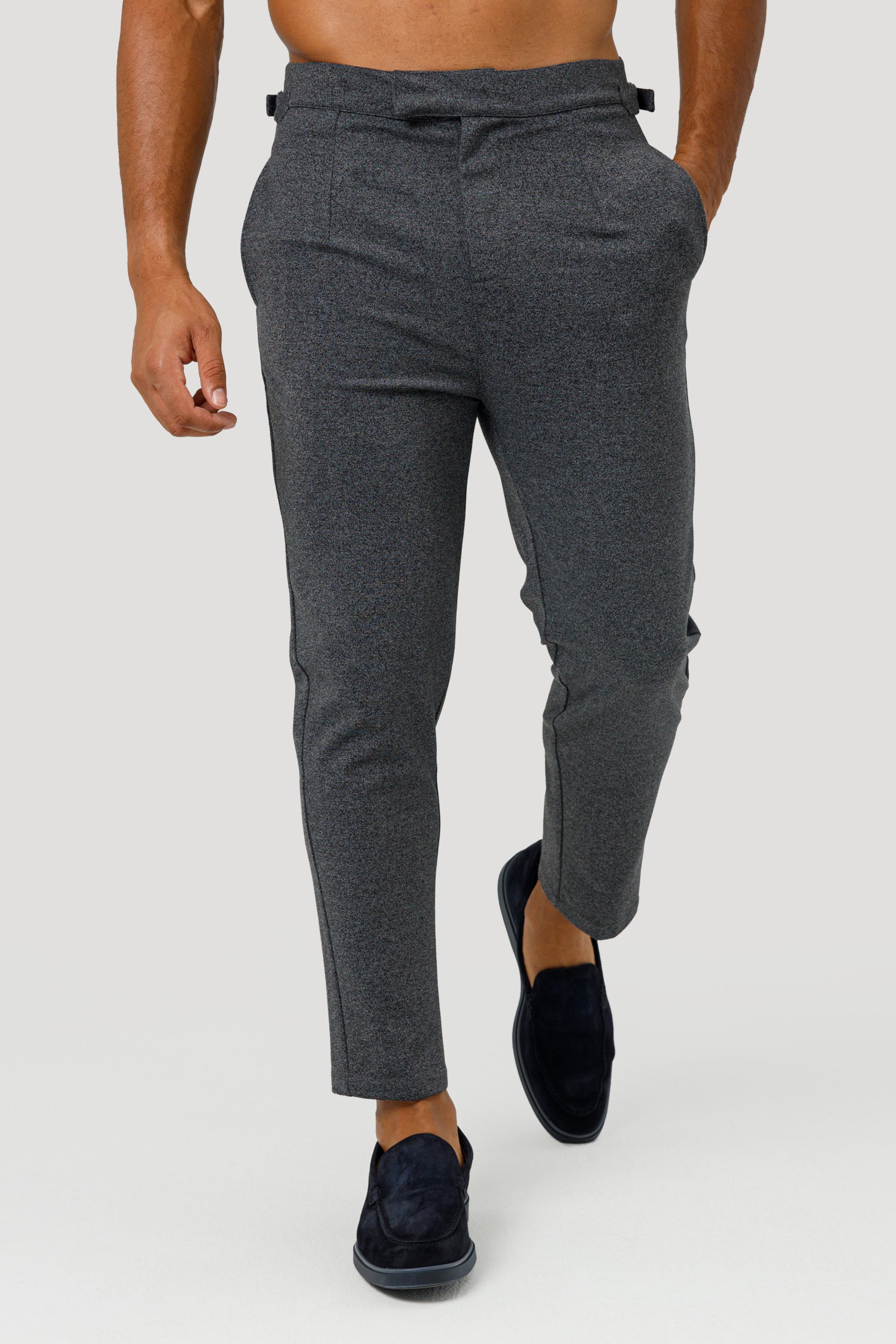 THE ALESSIO TROUSERS - DARK GREY