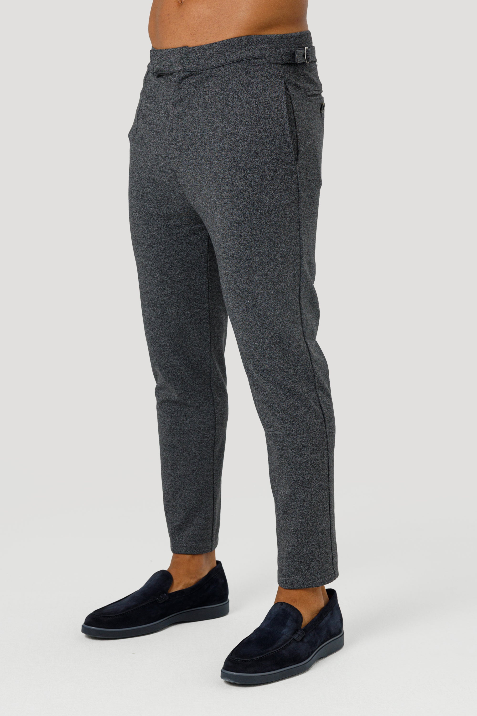 THE ALESSIO TROUSERS - DARK GREY