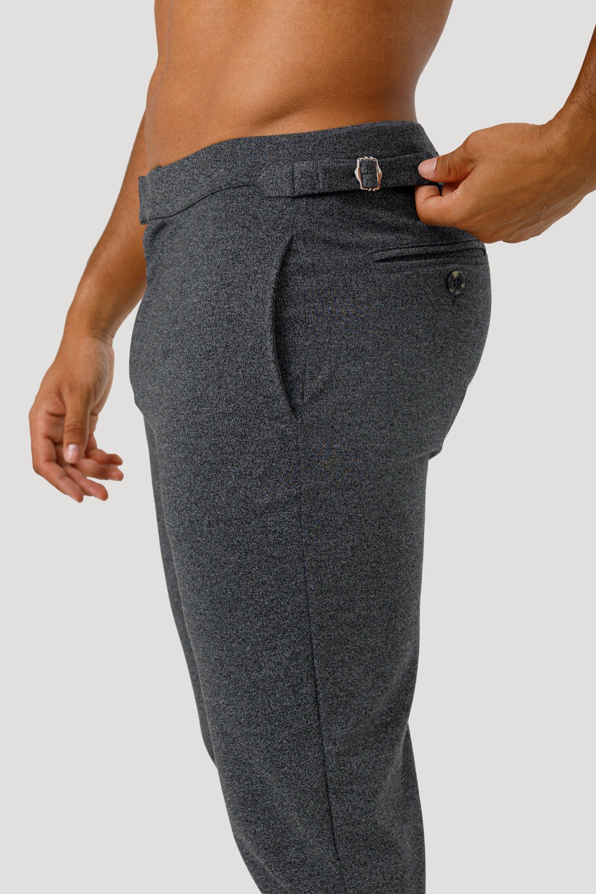 THE ALESSIO TROUSERS - DARK GREY