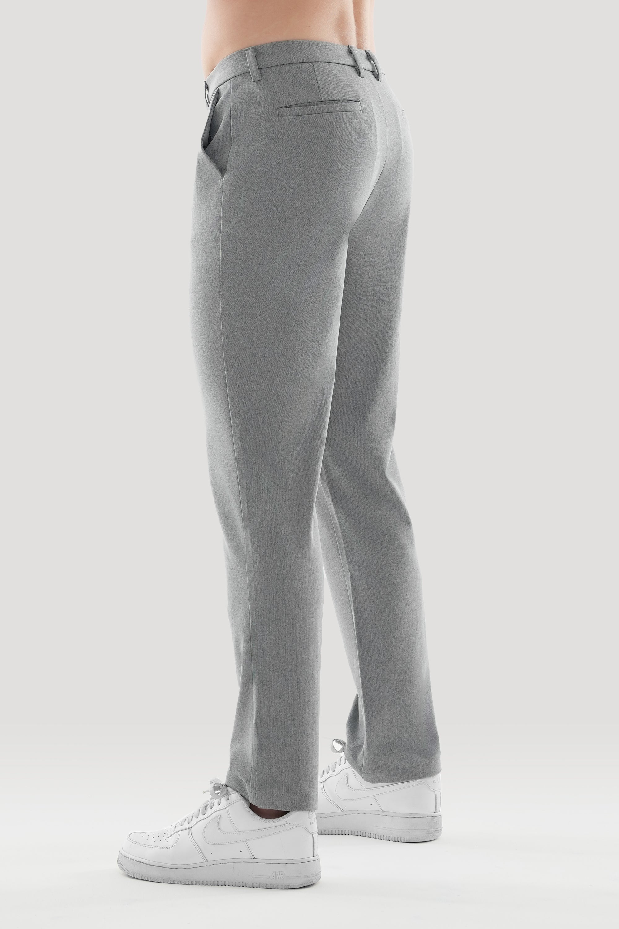 THE LUCIA TROUSERS - LIGHT GREY - ICON. AMSTERDAM