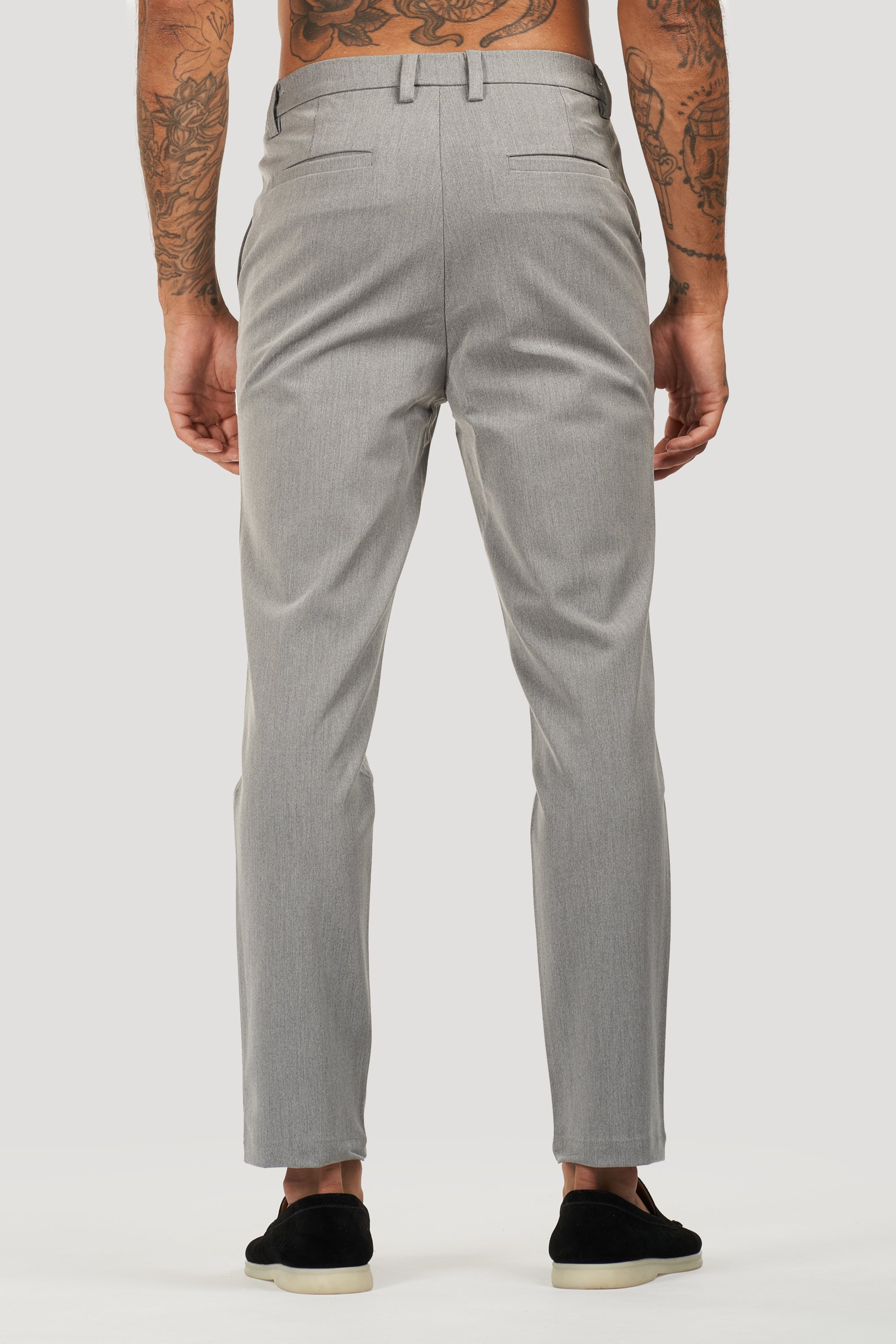 THE SILVIO TROUSERS - LIGHT GREY