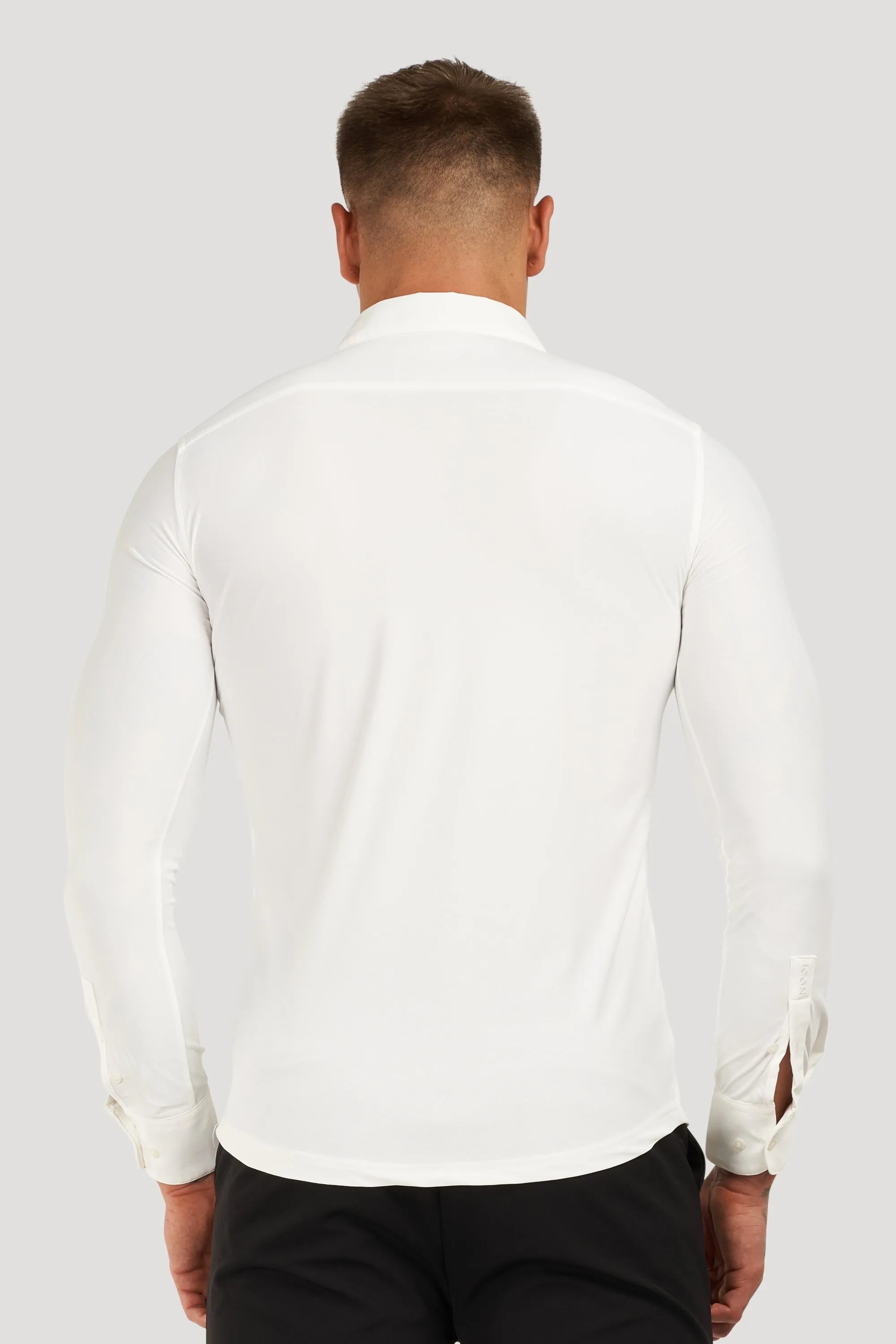 THE ATHLETIC STRETCH SHIRT - WHITE - ICON. AMSTERDAM