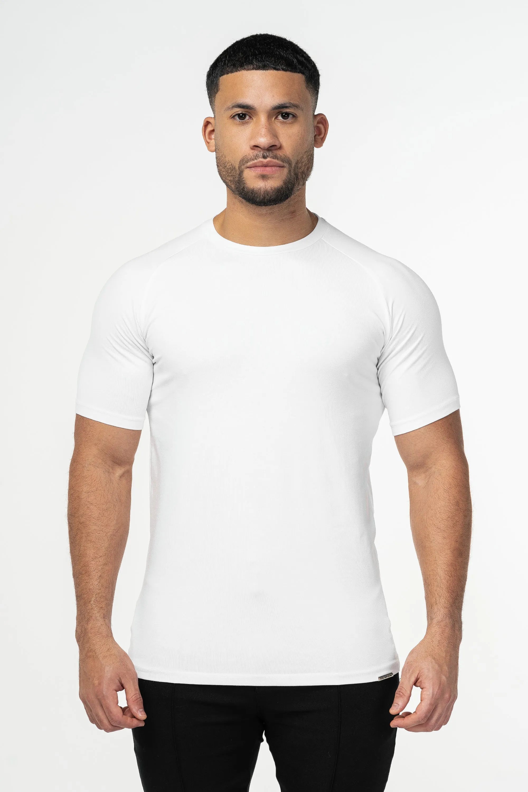 THE MUSCLE BASIC T-SHIRT - WHITE - ICON. AMSTERDAM