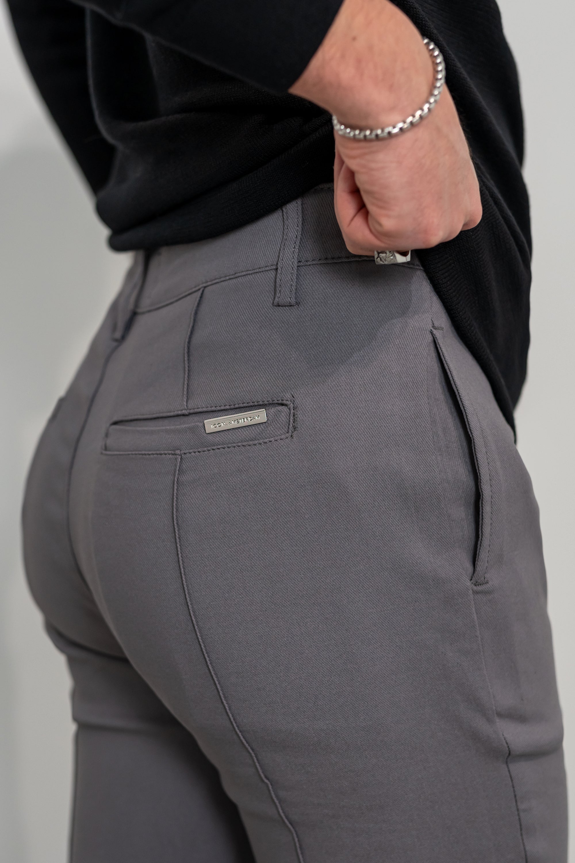 THE VOCO TROUSERS 2.0 - GREY - ICON. AMSTERDAM